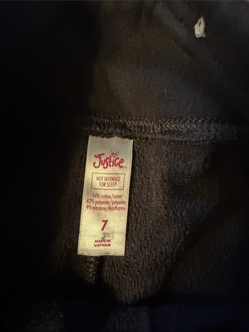 Justice Black Girls' Stretch Leggings winter style